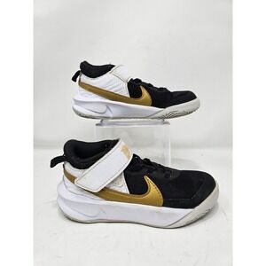 Nike‎ Kids Shoes Black Gold Hustle Athletic Sneakers Size 11C